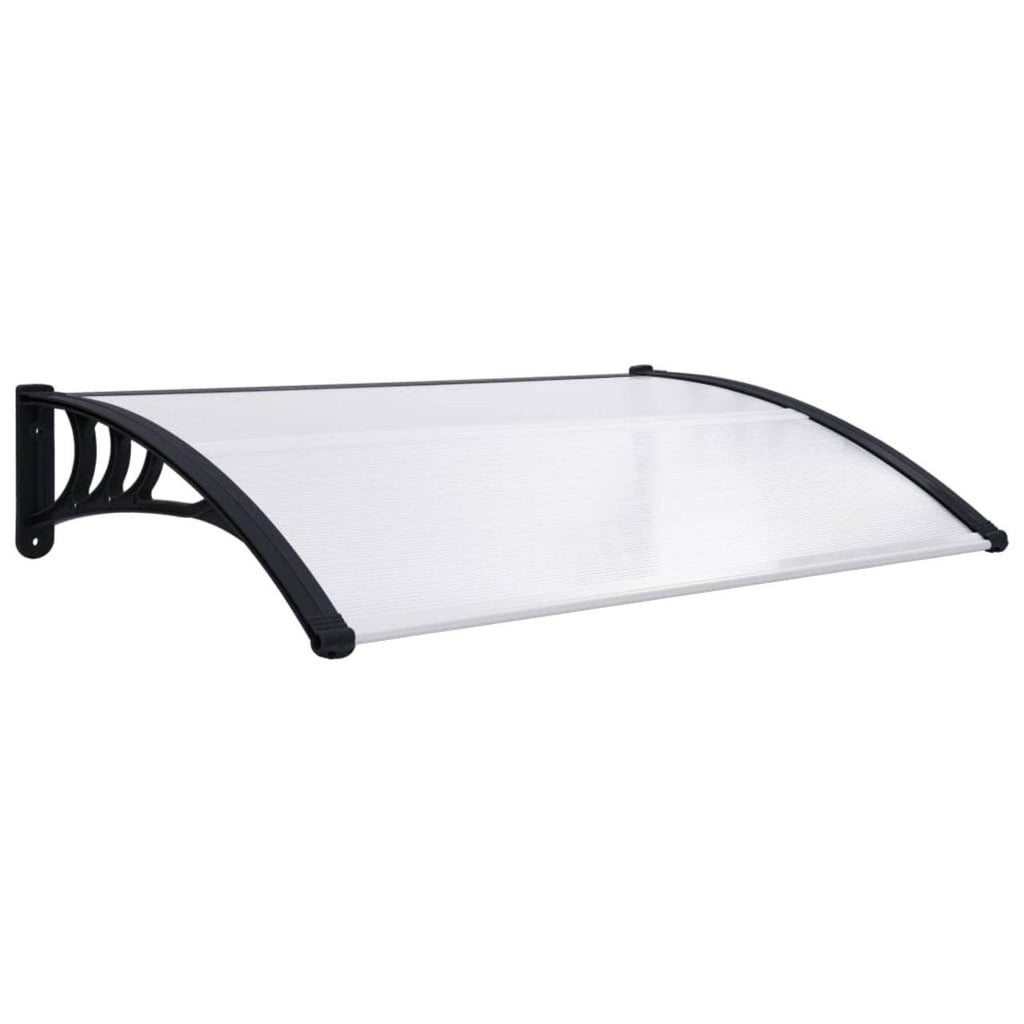 Black Transparent Door Canopy 59x22x31.5x22 PC V634085