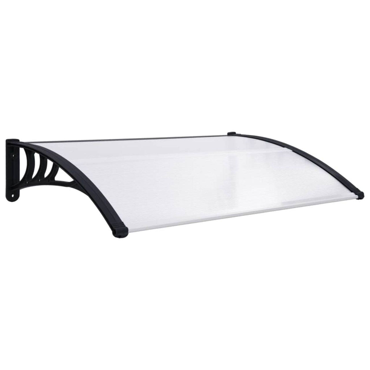 Black Transparent Door Canopy 59x22x31.5x22 PC V634085