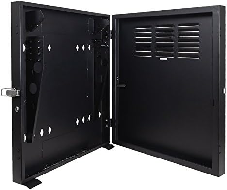 2U Vertical Wall Mount Enclosure Cabinet Black S6489