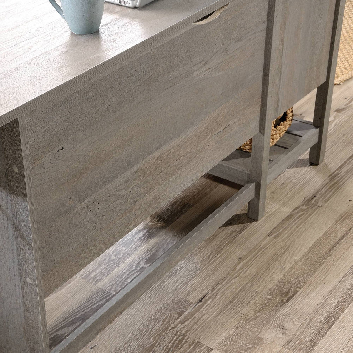 L Shaped Computer Desk in Mystic Oak D1920