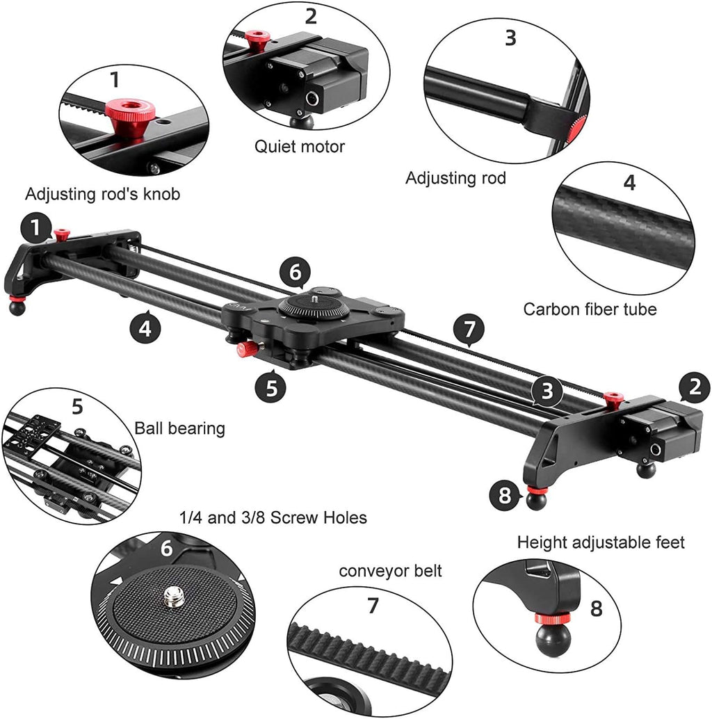 Motorized Camera Slider with Remote Controller V27582