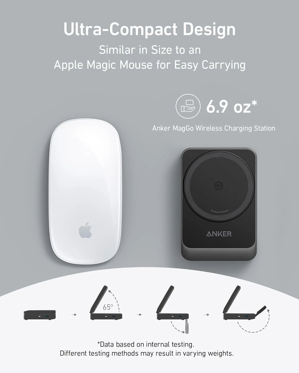 3-in-1 Wireless Charging Station with 40W USB-C Charger D98608