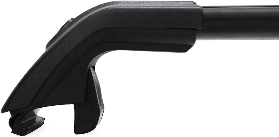 Roof Rack Side Rails Black Cross Bars Adjustable Lockable J806638