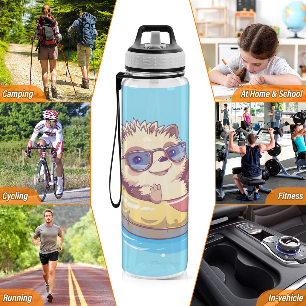 32oz Tritan Leakproof Water Bottle with Straw C75316