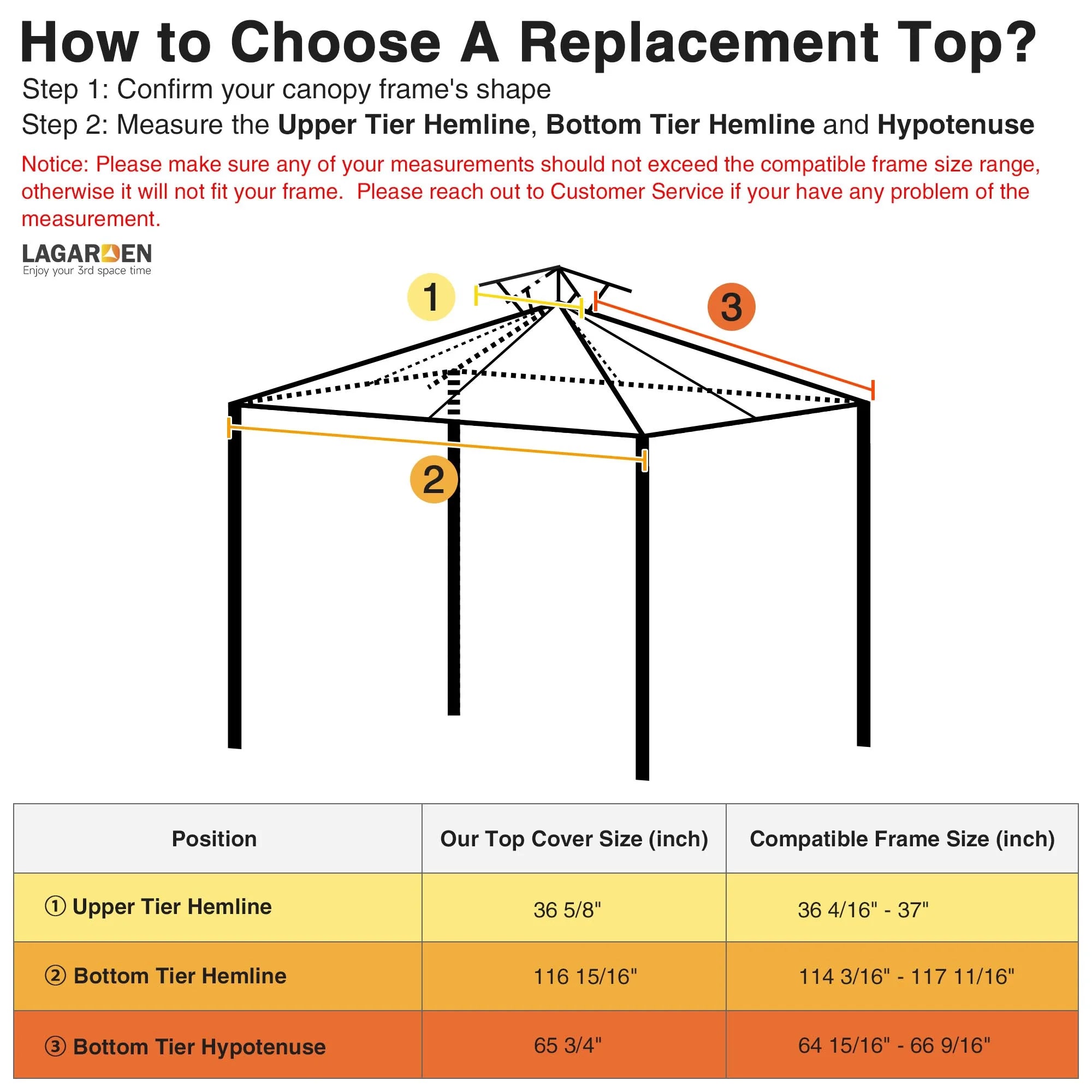 Ivory Canopy Top Replacement for 10'x10' Gazebo Cover X752902