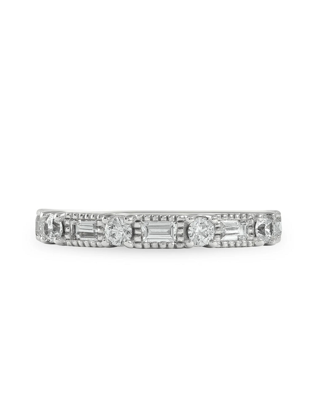 14K White Gold Diamond Women's Band N158