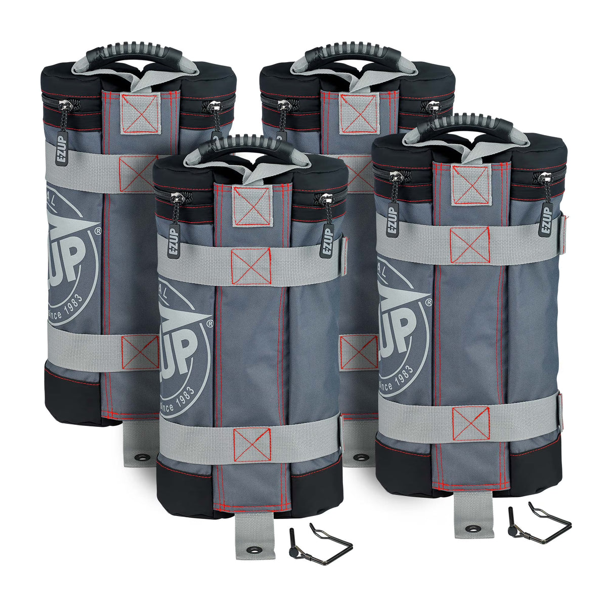 4 Pack 45 lb Canopy Weight Bags, Gray & Black R62292