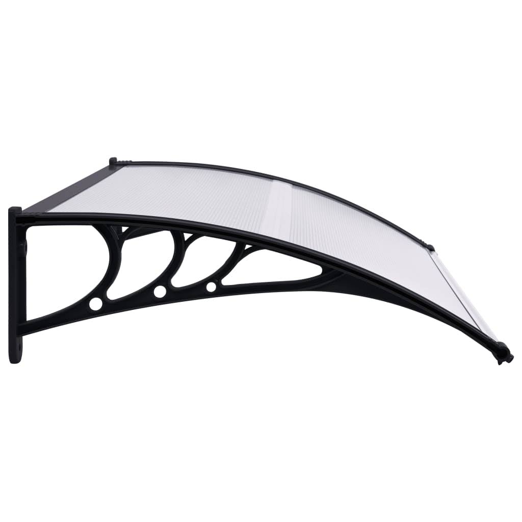 Black Transparent Door Canopy 59x22x31.5x22 PC V634085