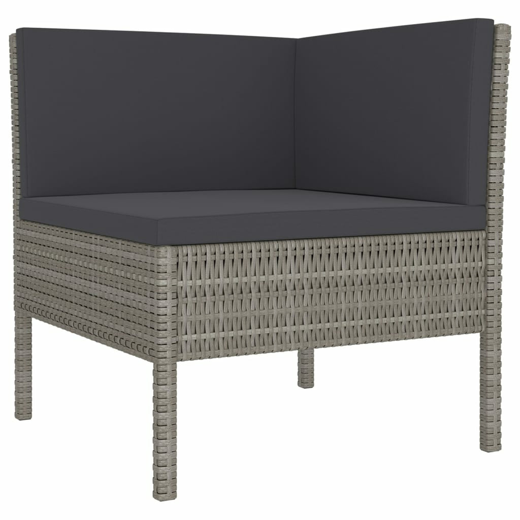 9 Piece Poly Rattan Outdoor Sectional Sofa Set C9274