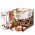 Wooden DIY Dollhouse Kit with Furniture, 1:24 Scale N109138