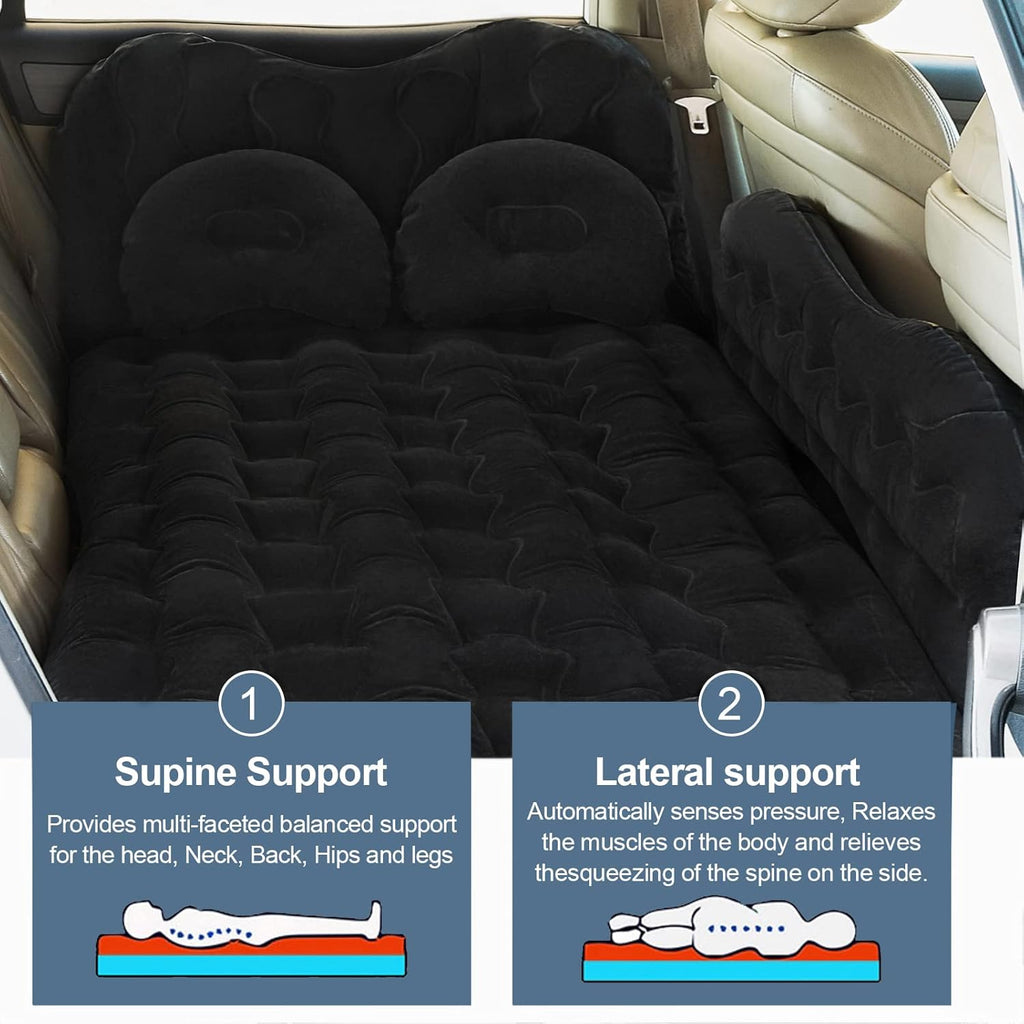 Black Inflatable Car Air Mattress for SUV Truck Camping Travel Z471