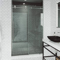 Frameless Sliding Shower Door in Stainless Steel with Clear Glass E8270