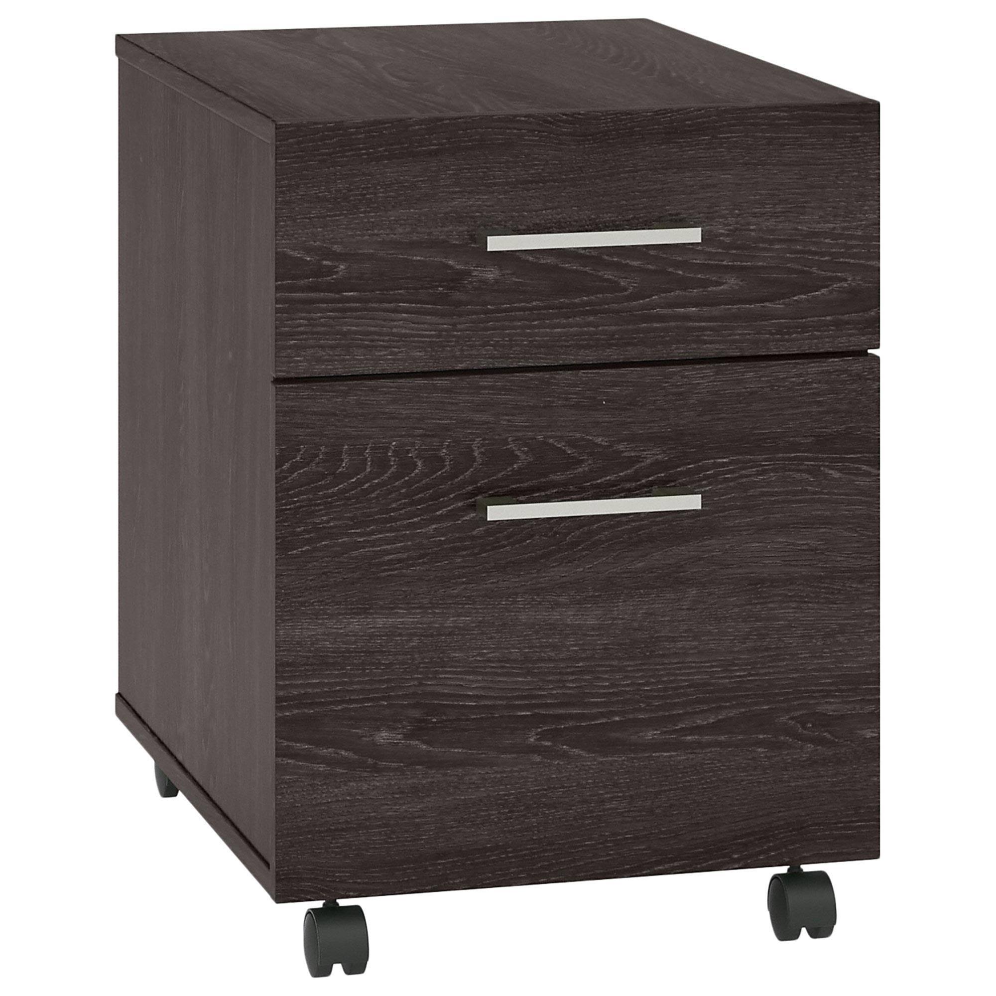 Charcoal Gray 2 Drawer Mobile File Cabinet V377638