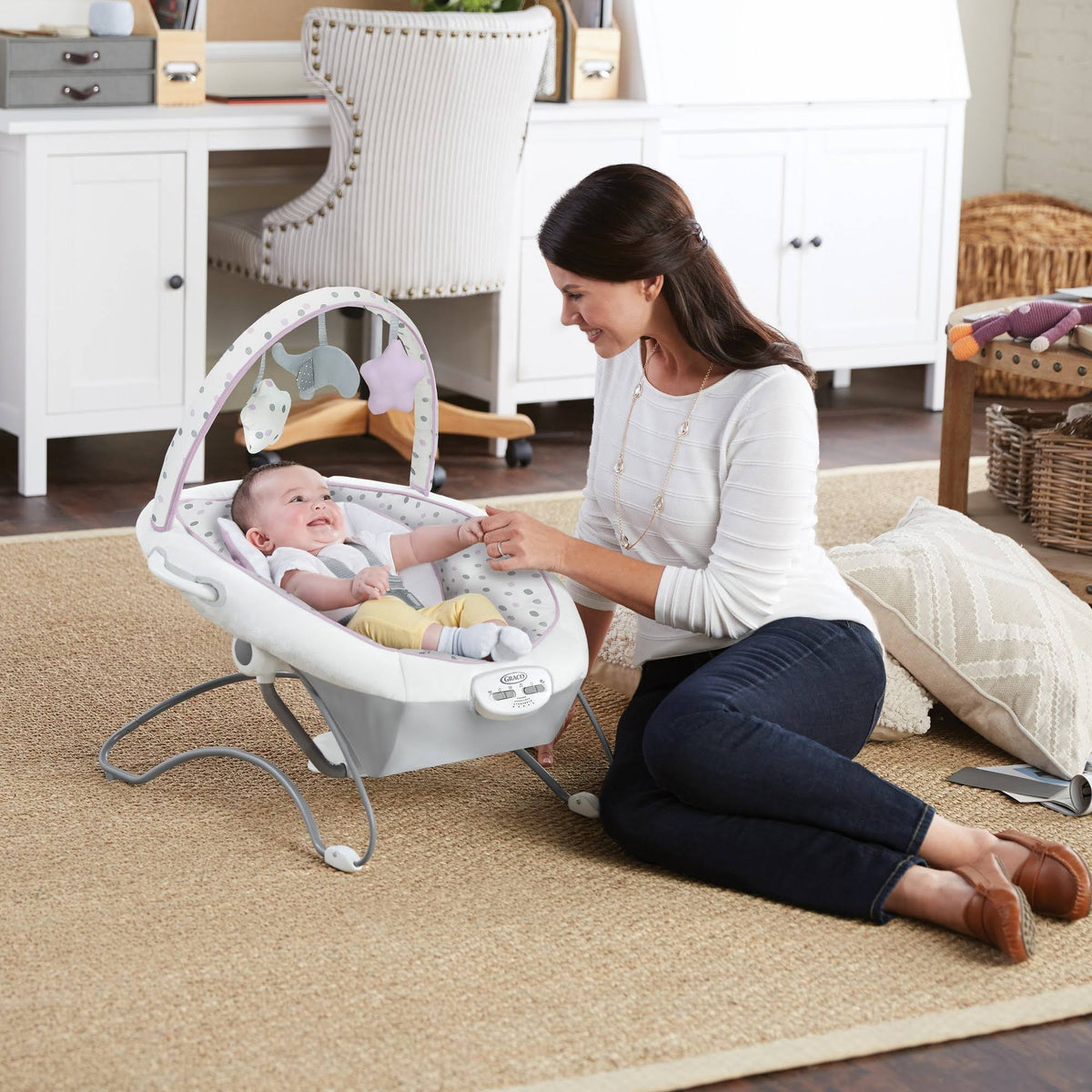 Graco Duet Sway LX Baby Swing with Portable Bouncer Q940534