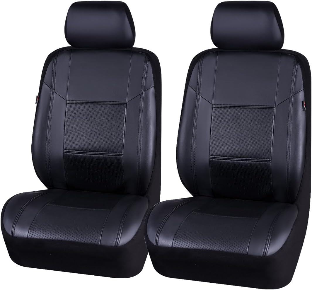 11PCS PU Leather Universal Seat Covers Set (Dark Gray) B552162