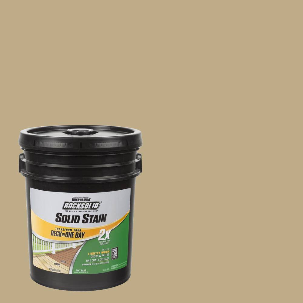 5 gal. Camel Exterior Solid Stain E89708