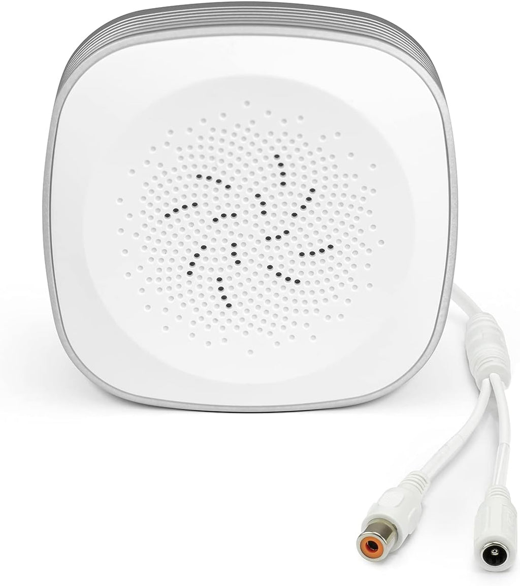 Hi-Fi Audio Microphone for IP Security Cameras, CCTV Surveillance RCA Microphone, Pack of 2 Y849