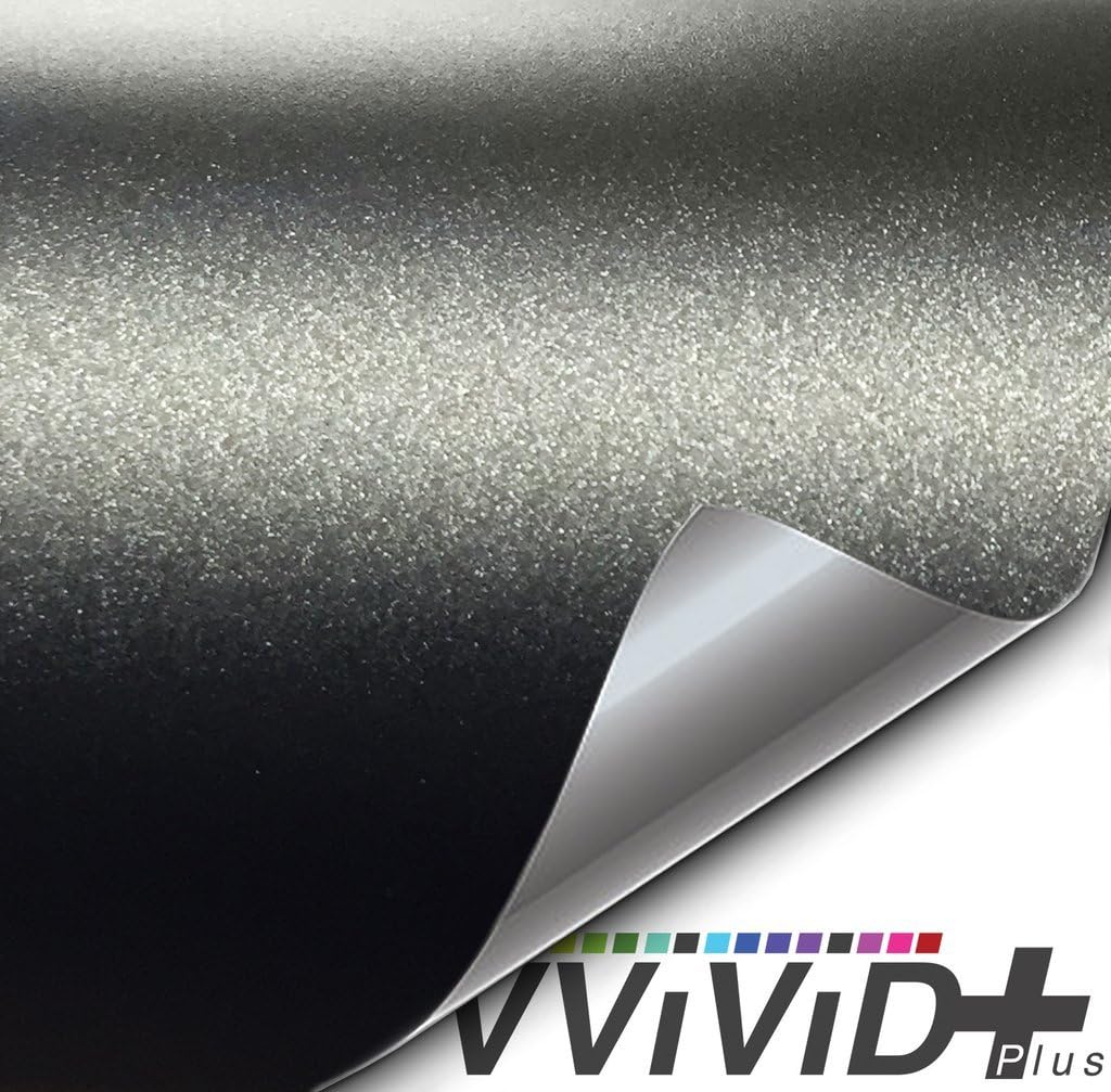 Matte Metallic Black Vinyl Wrap (10ft x 5ft) G70311