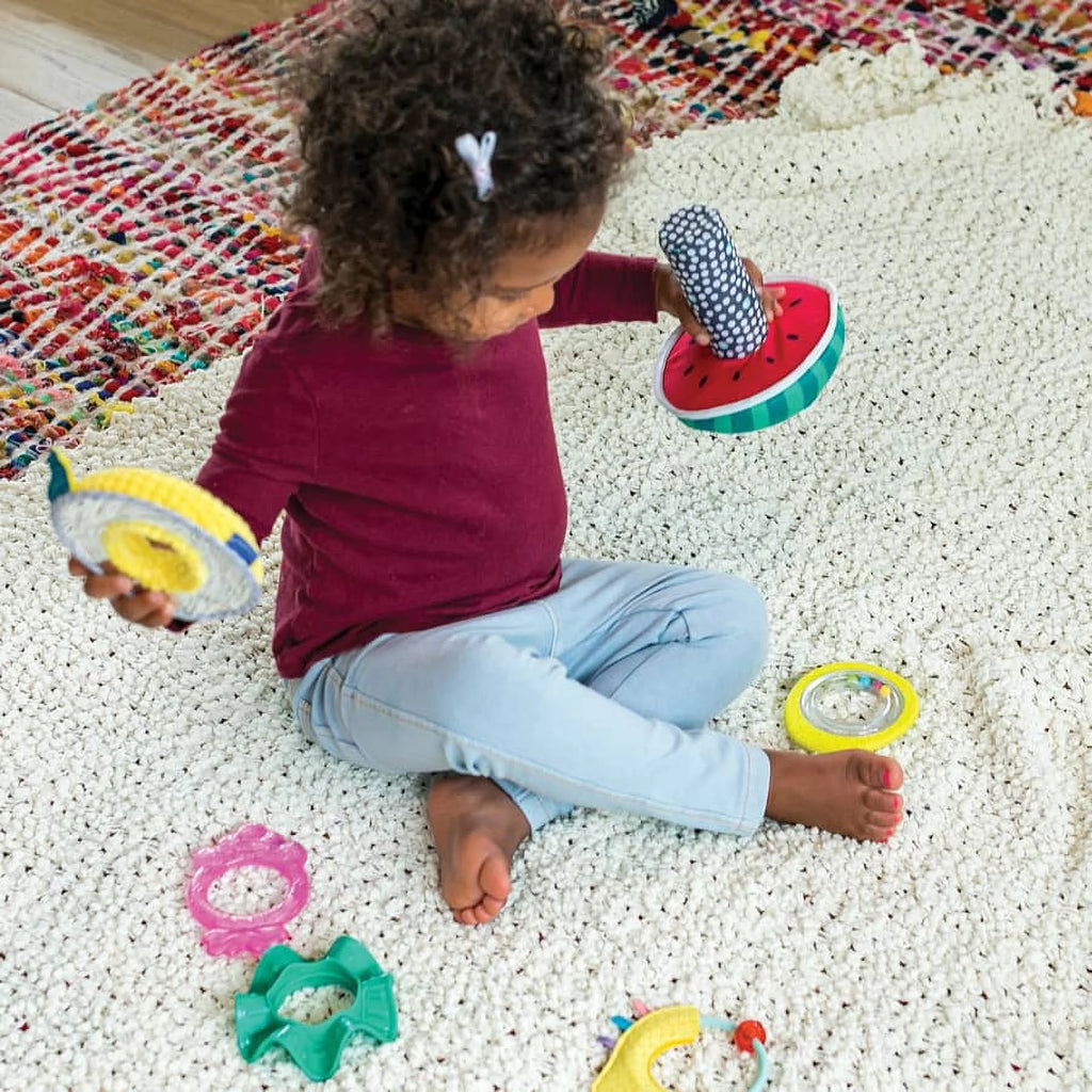 Multicolor Fruit-Shaped Sensory Stacking Rings Toy C873494