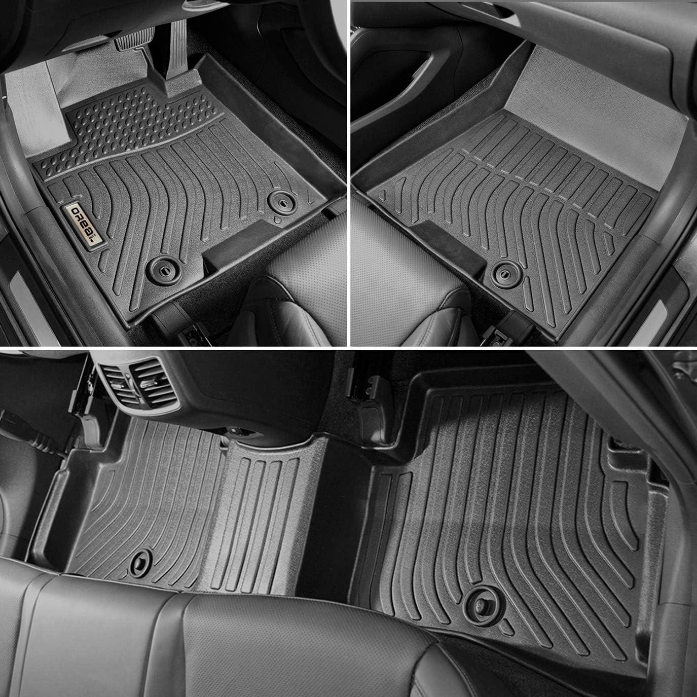 Black Front and Rear Car Mats for Hyundai Tucson 2019 2020 2021 K6684
