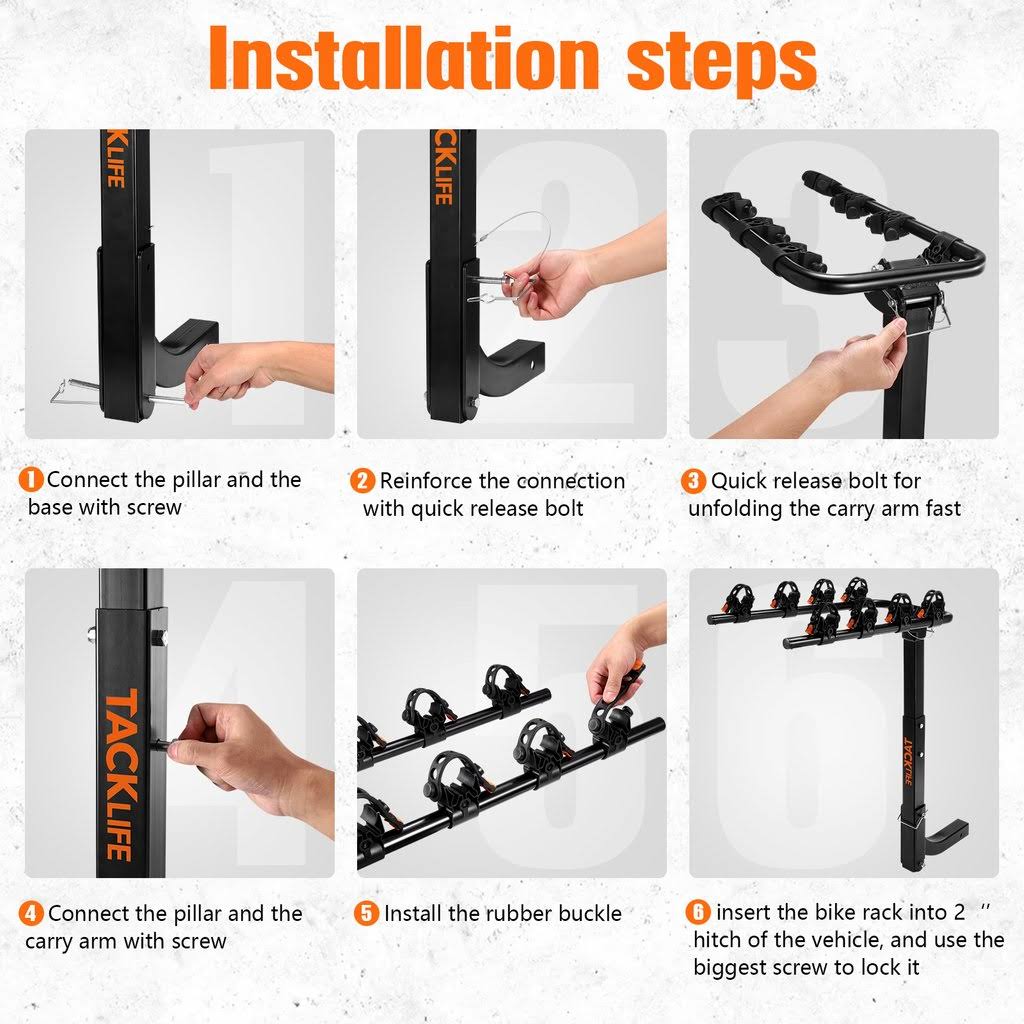 4 Bike Rack Bicycle Carrier with 2x22 Hitch Receiver W945