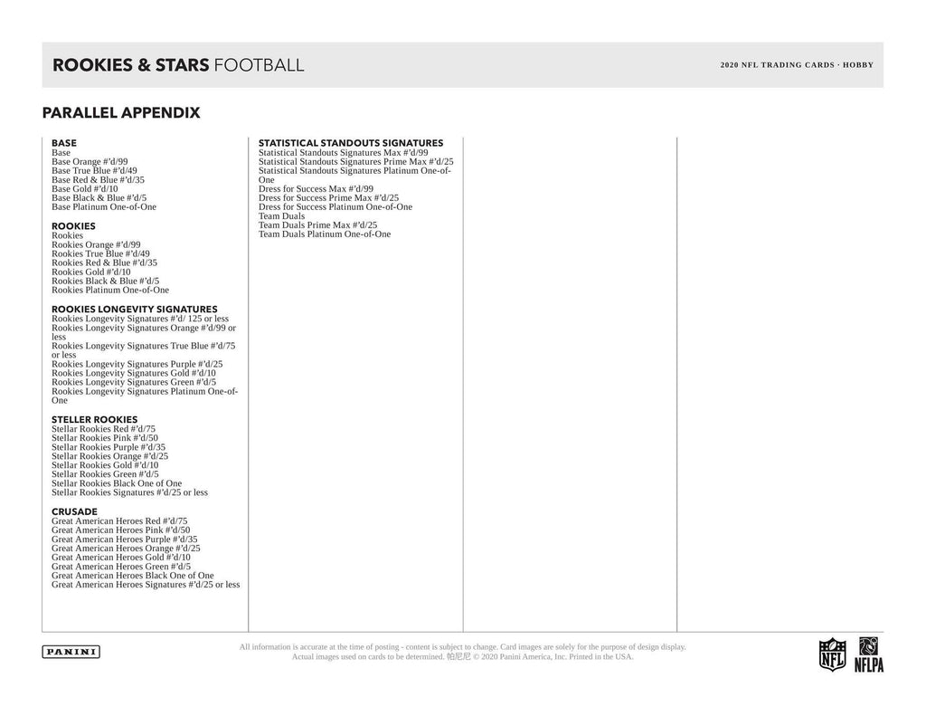 2020 Panini Football Trading Card Hobby Pack E140