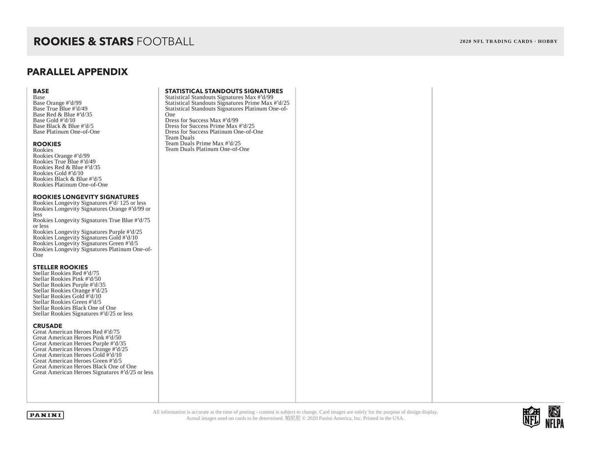 2020 Panini Football Trading Card Hobby Pack E140