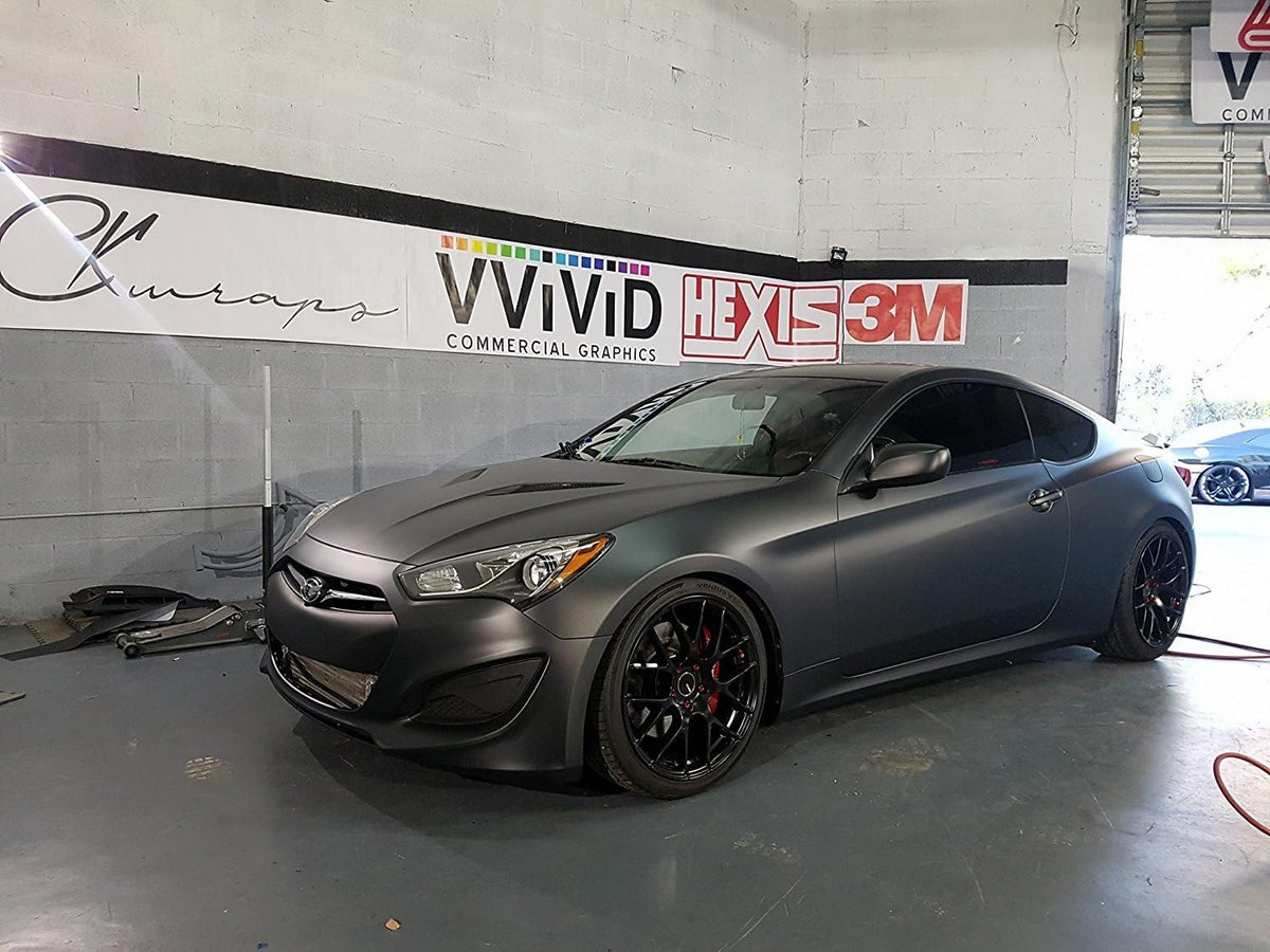 Matte Metallic Black Vinyl Wrap (10ft x 5ft) G70311