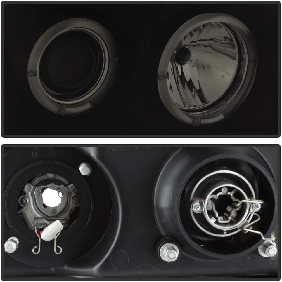 Black Smoked LED Projector Headlights for Pickup Truck B499674