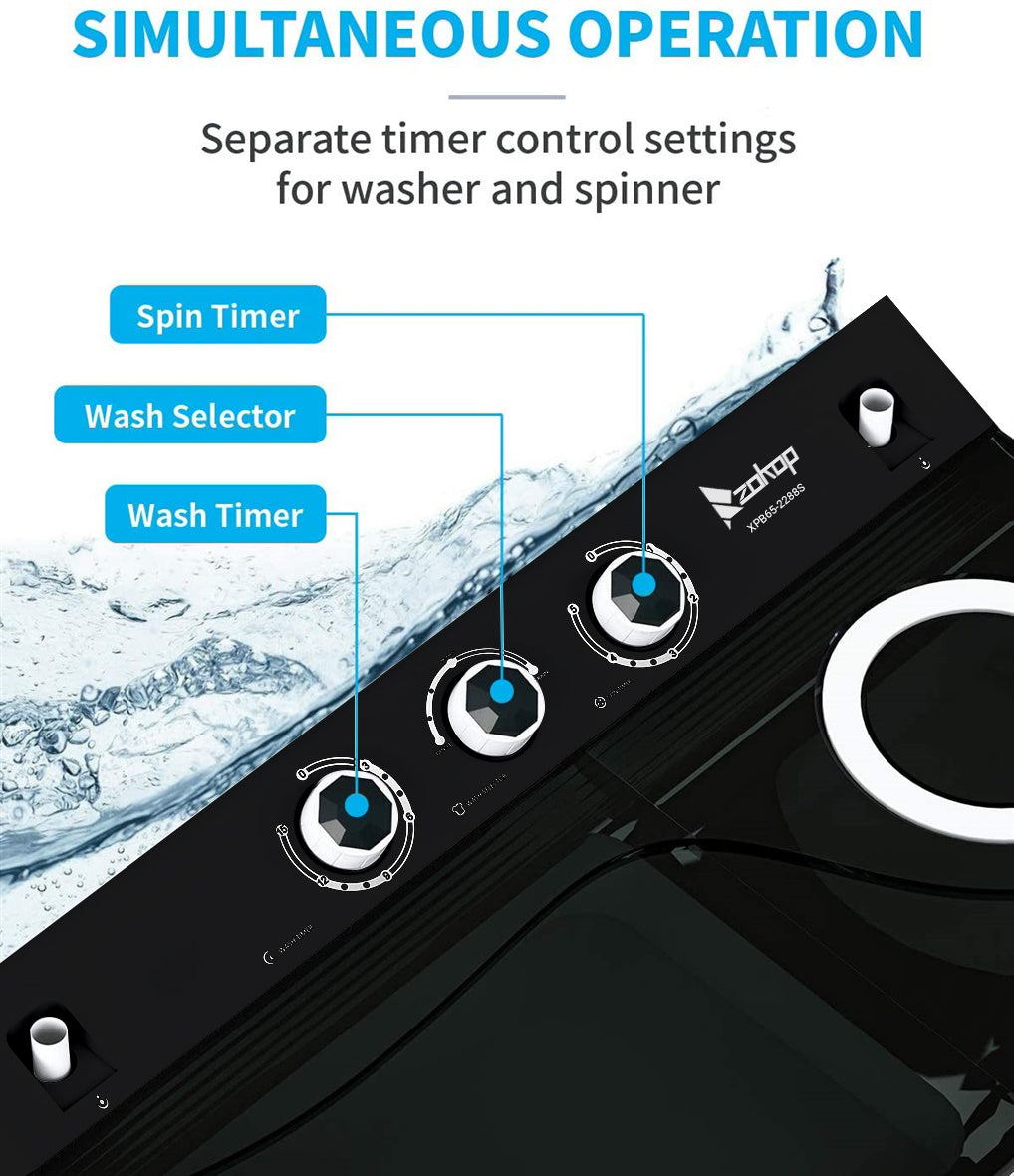 26Lbs Semi-automatic Twin Tub Washing Machine J490141