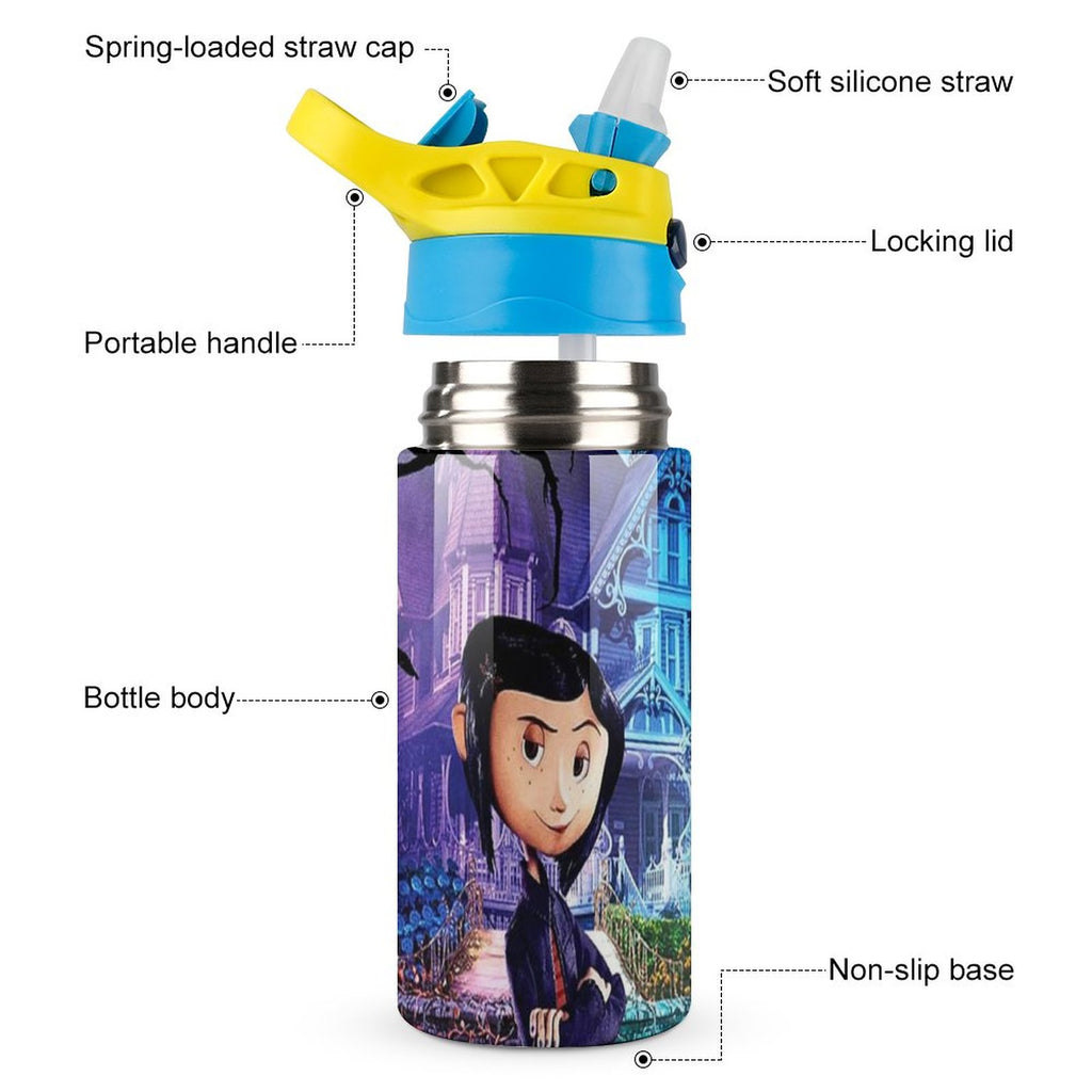 Insulated Stainless Steel Water Bottle with Straw X99933