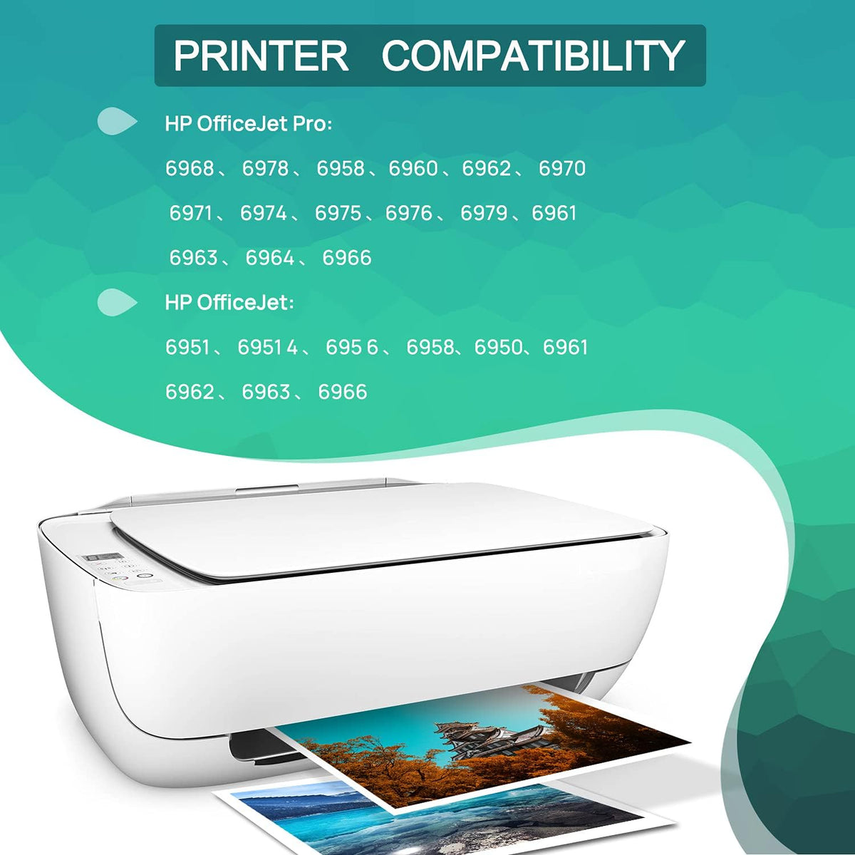 Compatible Ink Cartridges 8Pack for HP 902XL OfficeJet Pro Printers V39748