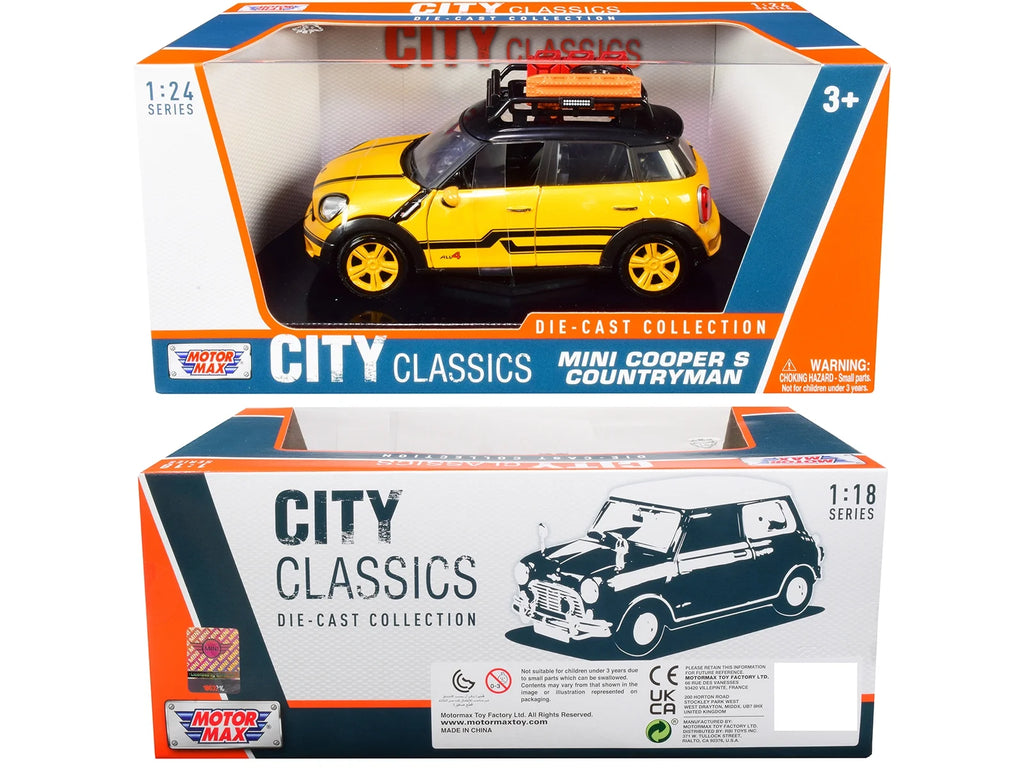 Yellow Metallic & Black Diecast Model Car I593770