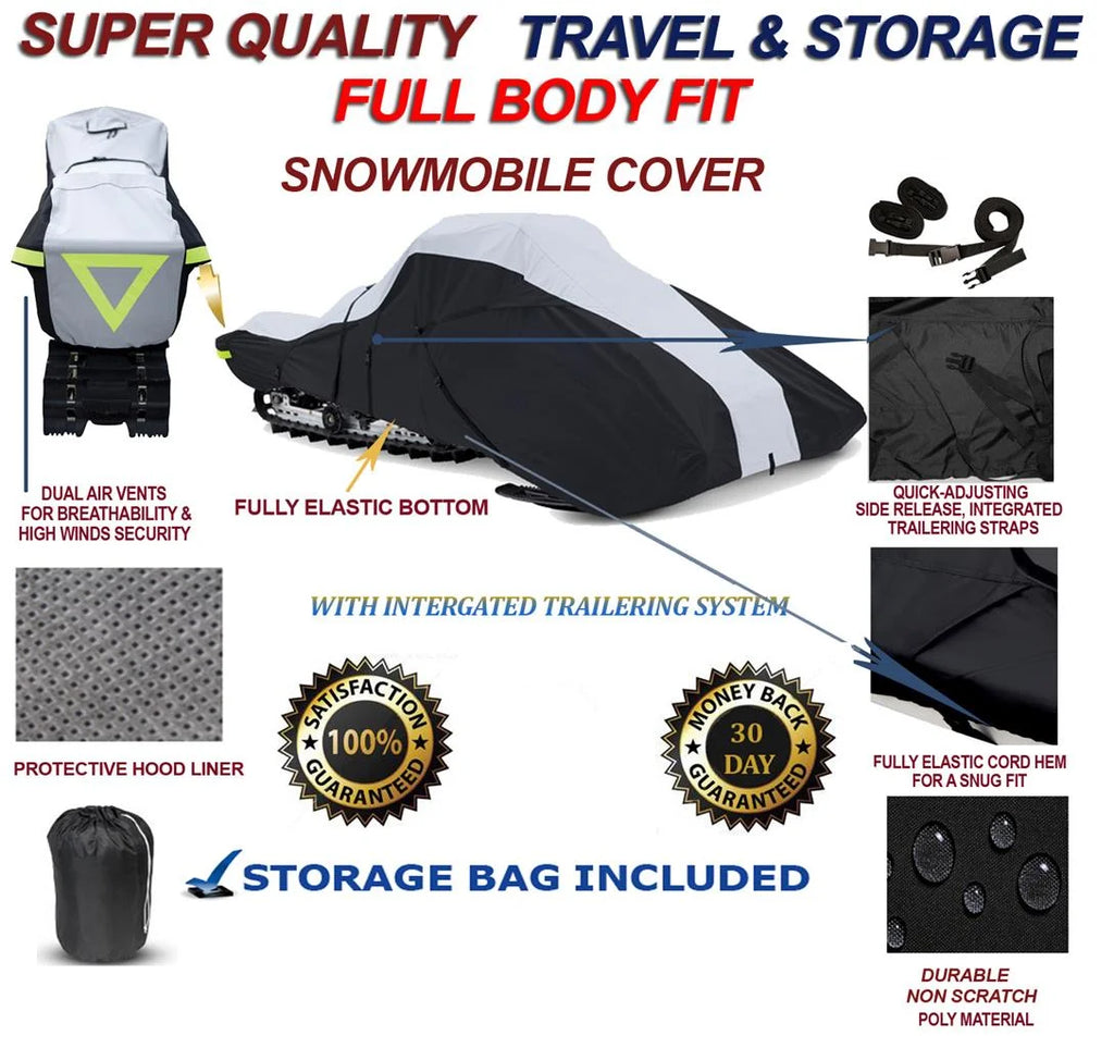 600 Denier Full Fit Snowmobile Travel and Storage Cover S6906