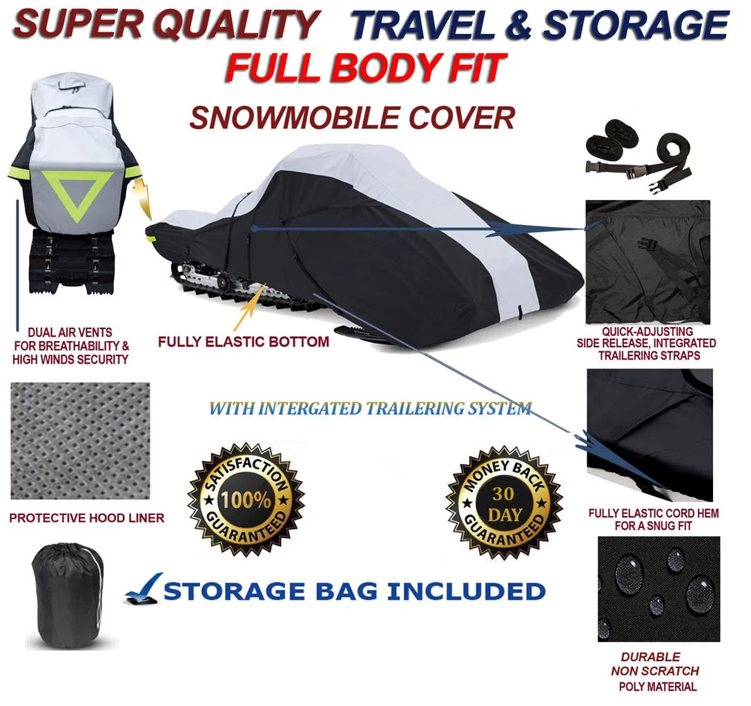 600 Denier Full Fit Snowmobile Travel and Storage Cover S6906