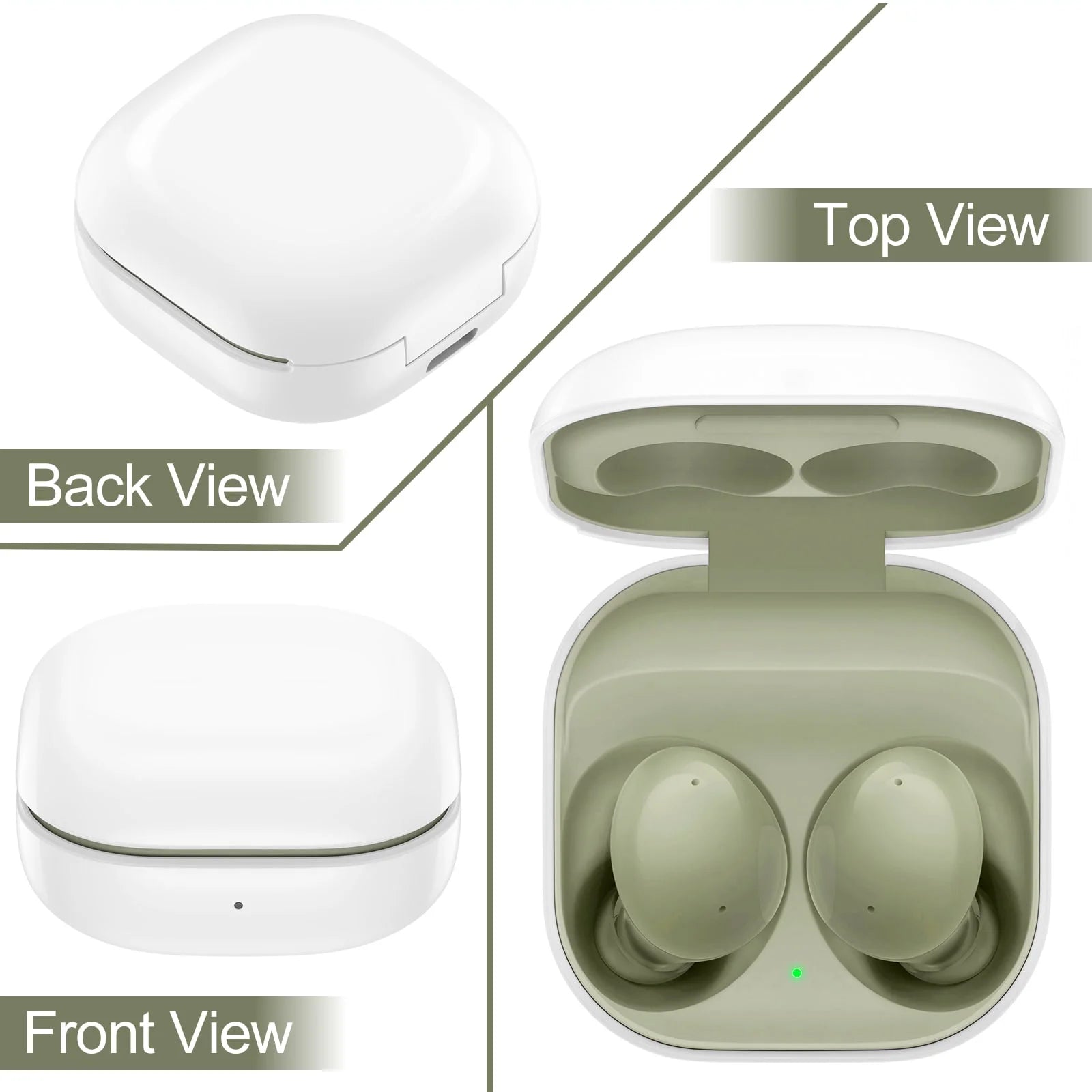 Green Truly Wireless Bluetooth Headphones C5449
