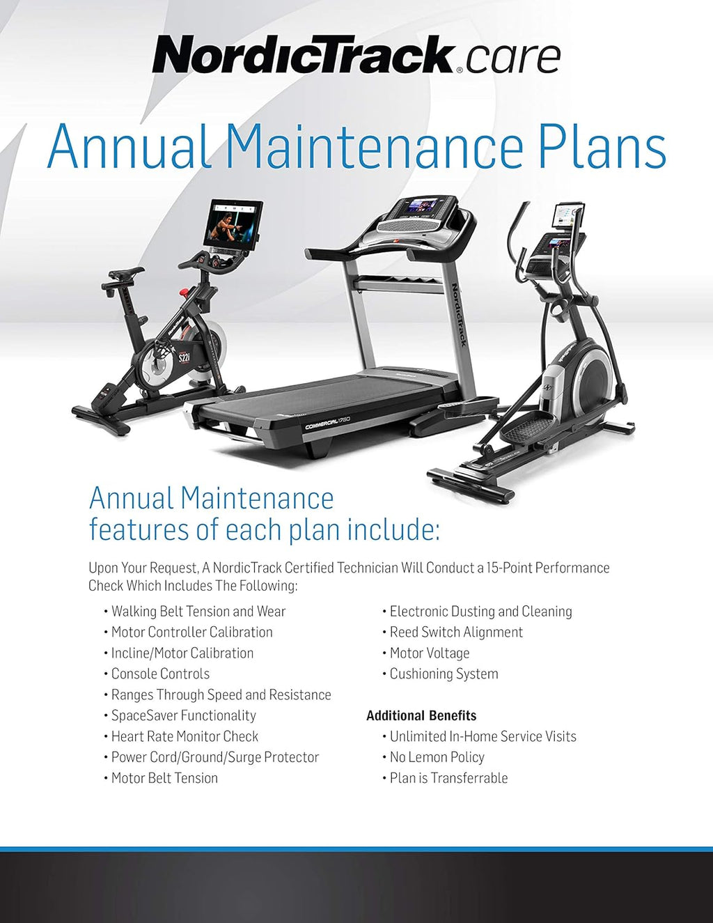 5-Year Annual Maintenance Plan for Fitness Equipment Z631