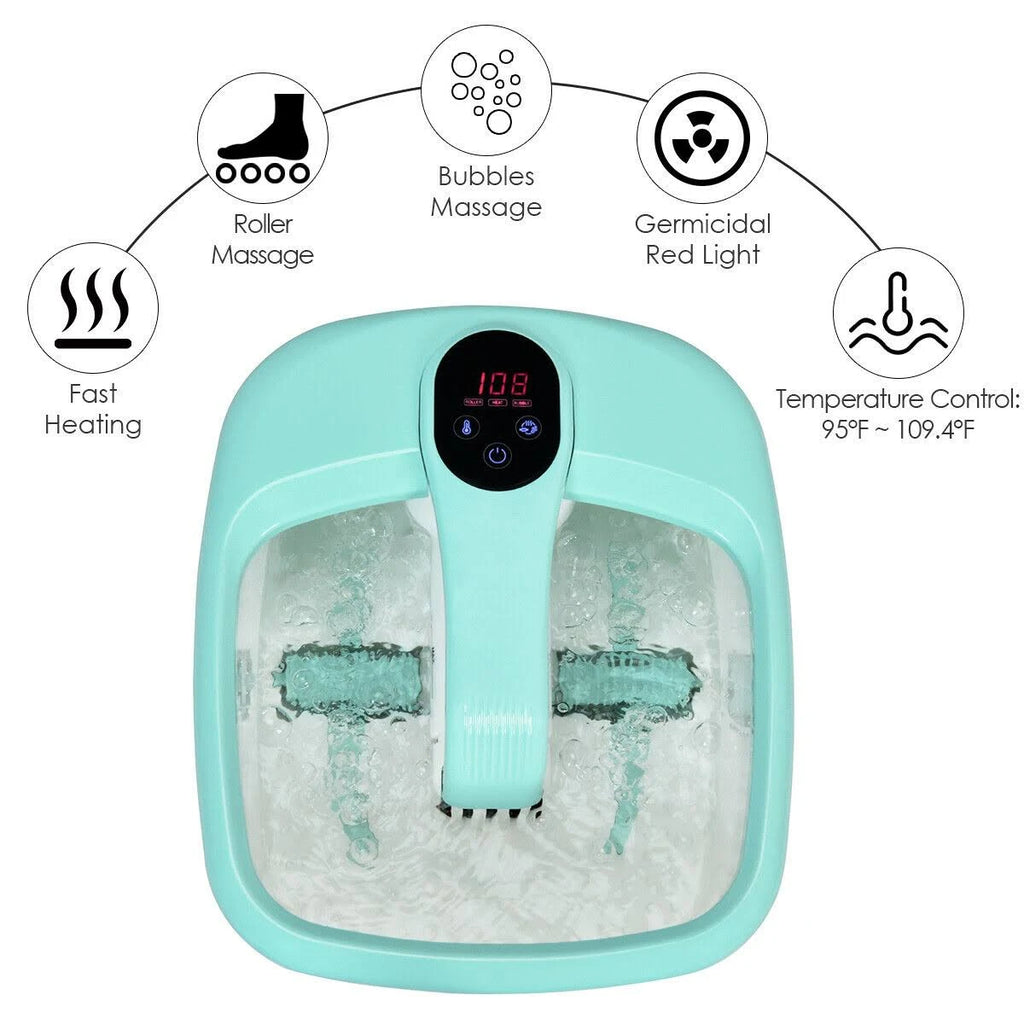 Green Electric Foot Bath Massager U1094