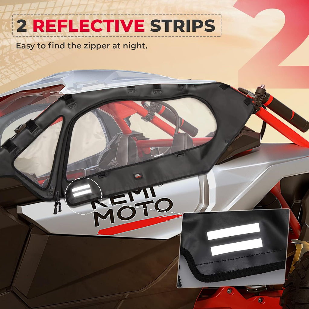Soft Upper Door Set Kit for UTV Soft Cab Doors C8945