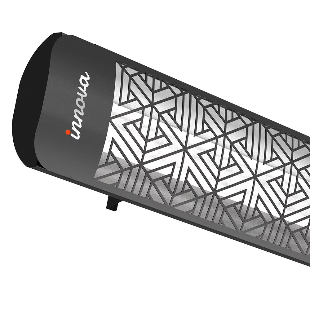 Black Finish Outdoor Wall Mount Electric Heater I209