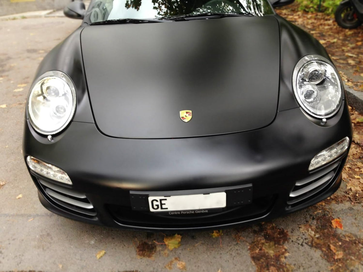 Matte Black Vinyl Wrap Roll 9ft x 5ft Pack of 2 D6367