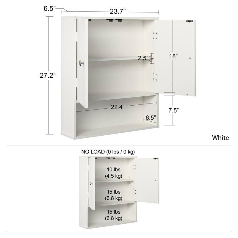 White Wall Cabinet E666