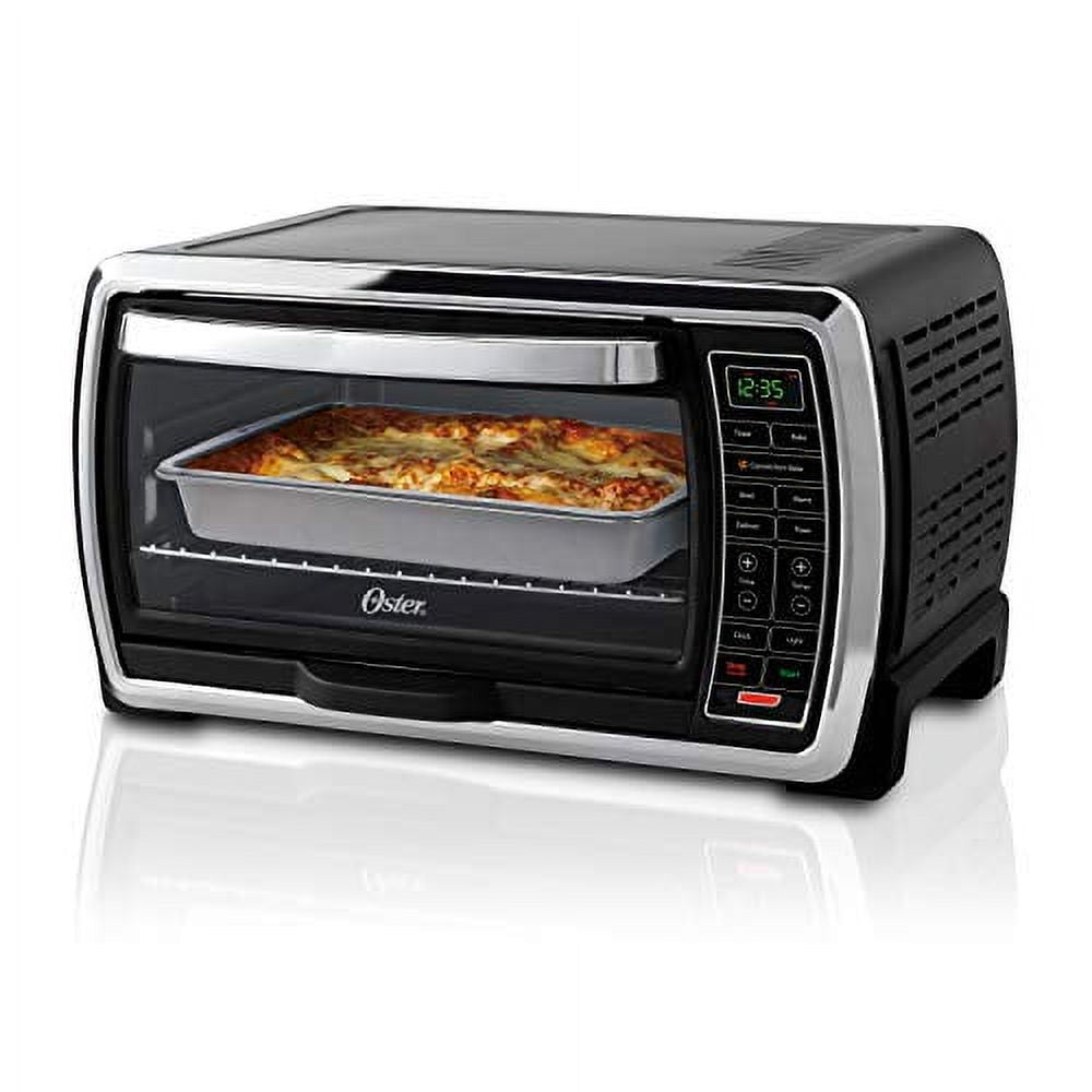 Black/Polished Stainless Digital Convection Toaster Oven S4279