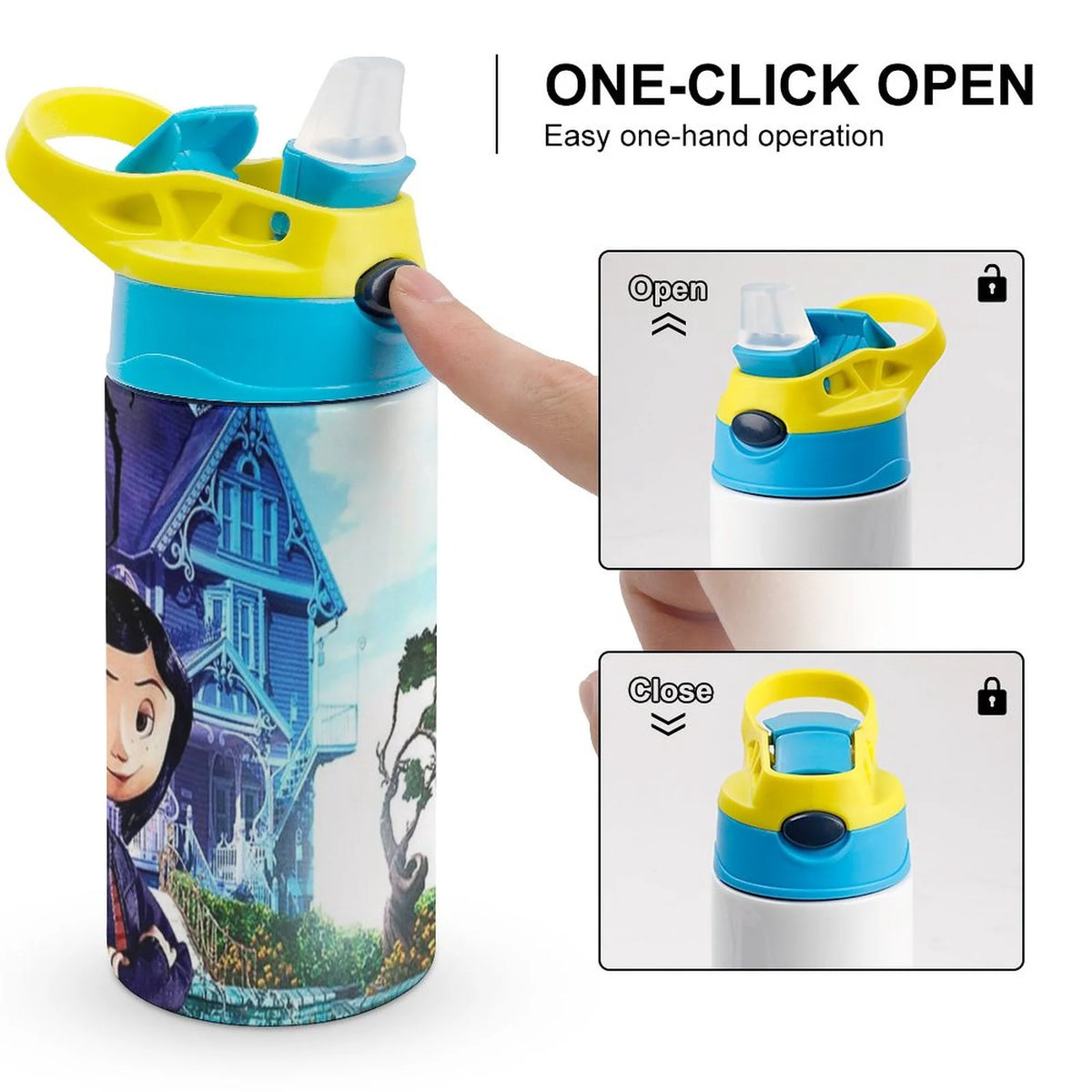 Insulated Stainless Steel Water Bottle with Straw X99933