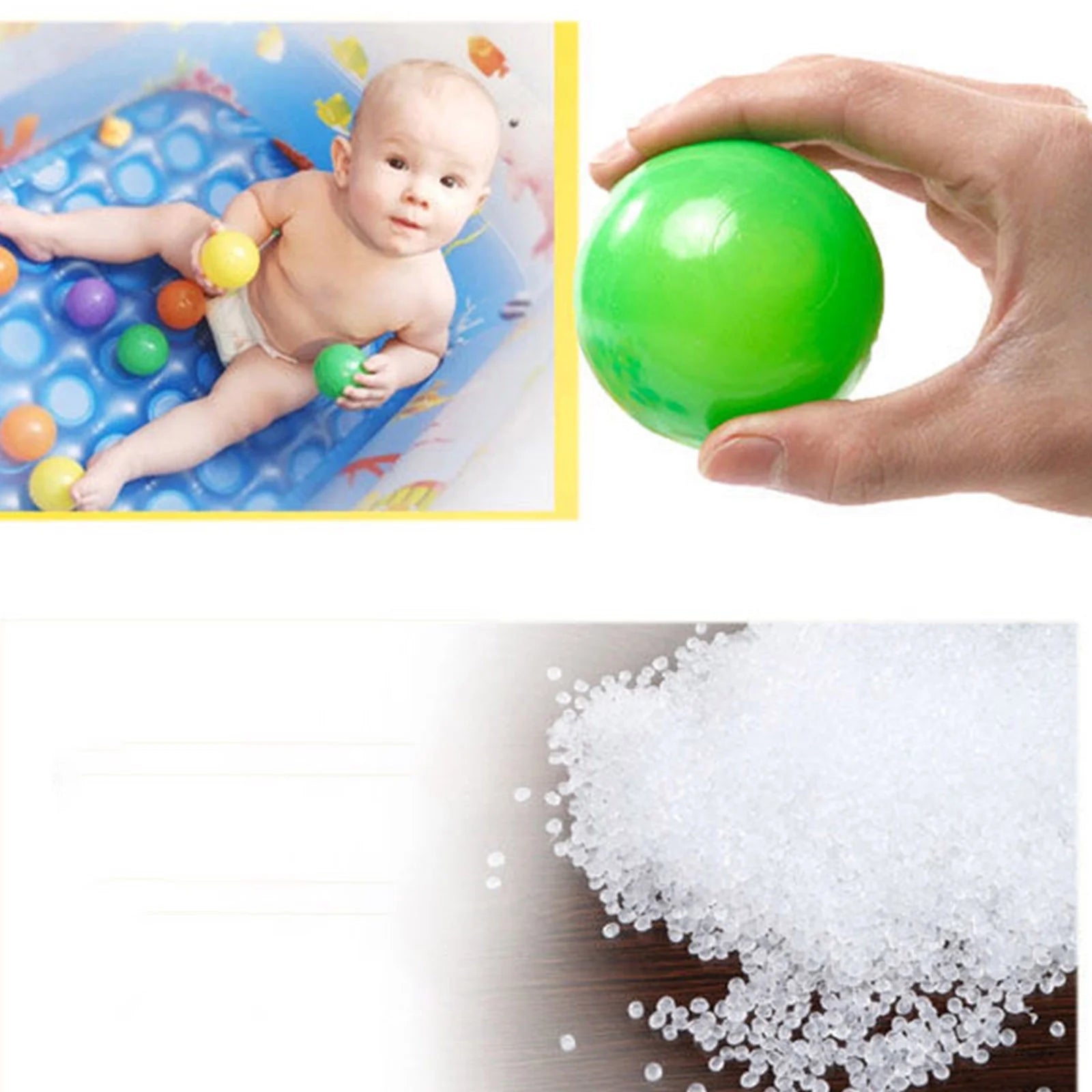 100PCS 5.5cm Colorful Soft Plastic Ocean Balls S3528