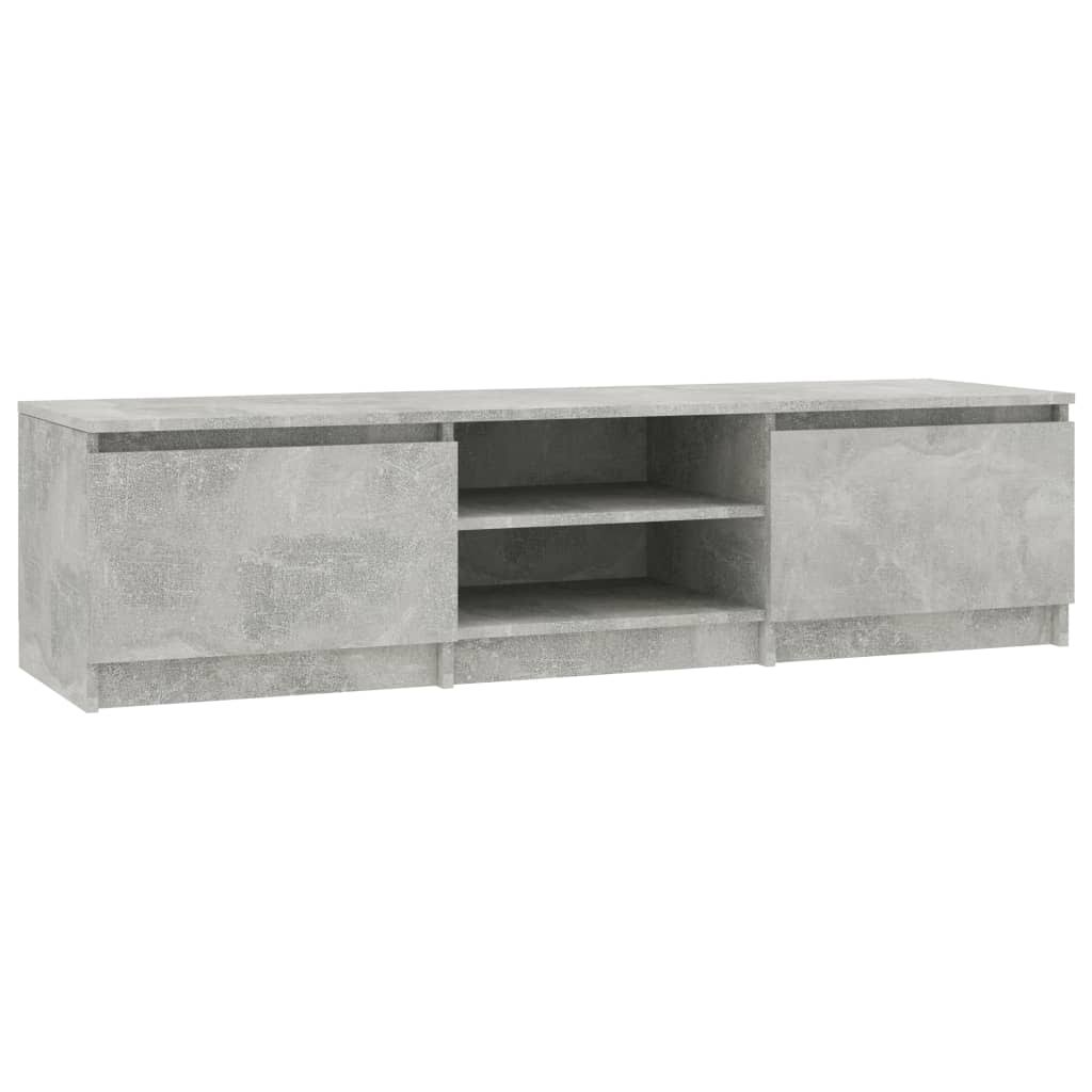 White and Sonoma Oak TV Cabinet Chipboard I382954